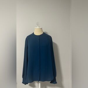 Bellatrix Blue Long Sleeve Blouse